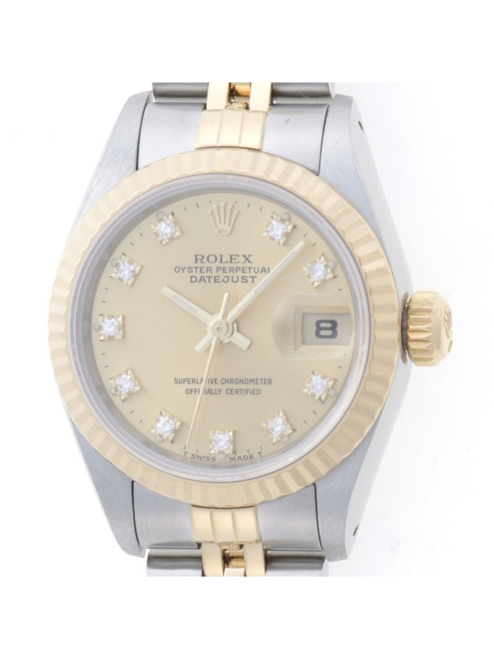 Rolex Datejust Vintage Watch Stainless Steel Champagne